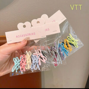 bịch 5 kẹp tóc mini, 7 màu